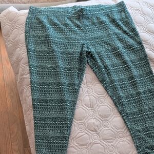 Green Patterned Leggings